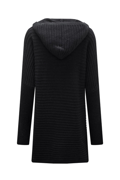 Longline Hooded Cardigan