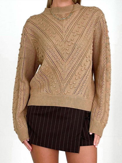 Round Neck Long Sleeve Sweater