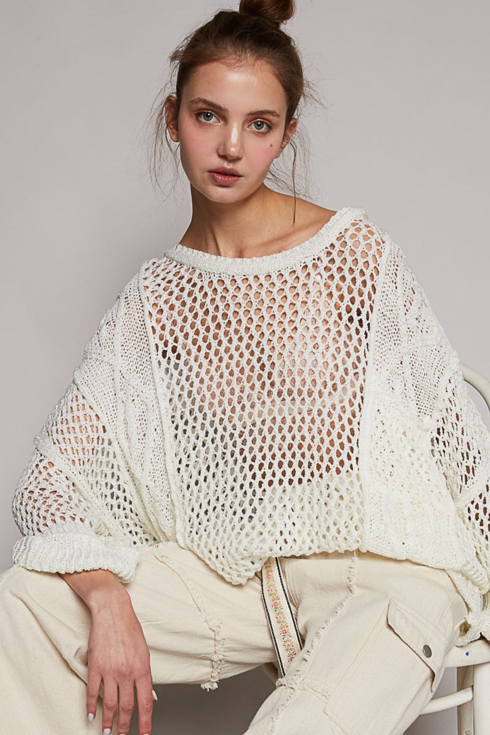 Long Sleeve Knit Cover Up