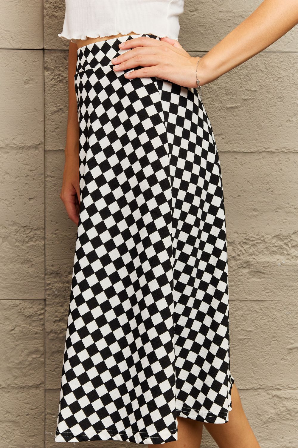 Wide Waistband Skirt