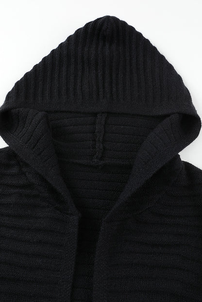 Longline Hooded Cardigan