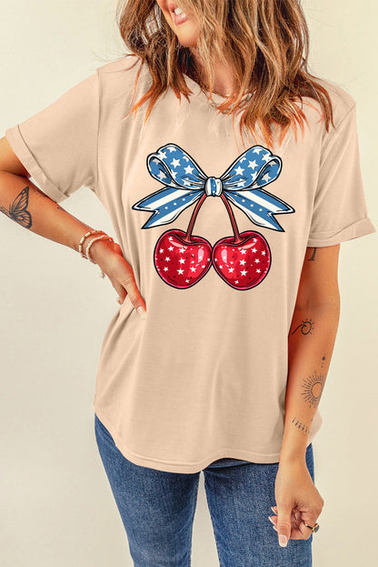 Cherry Graphic Short Sleeve T-Shirt