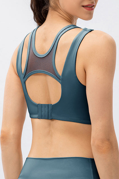 Cutout Wide Strap Active Top