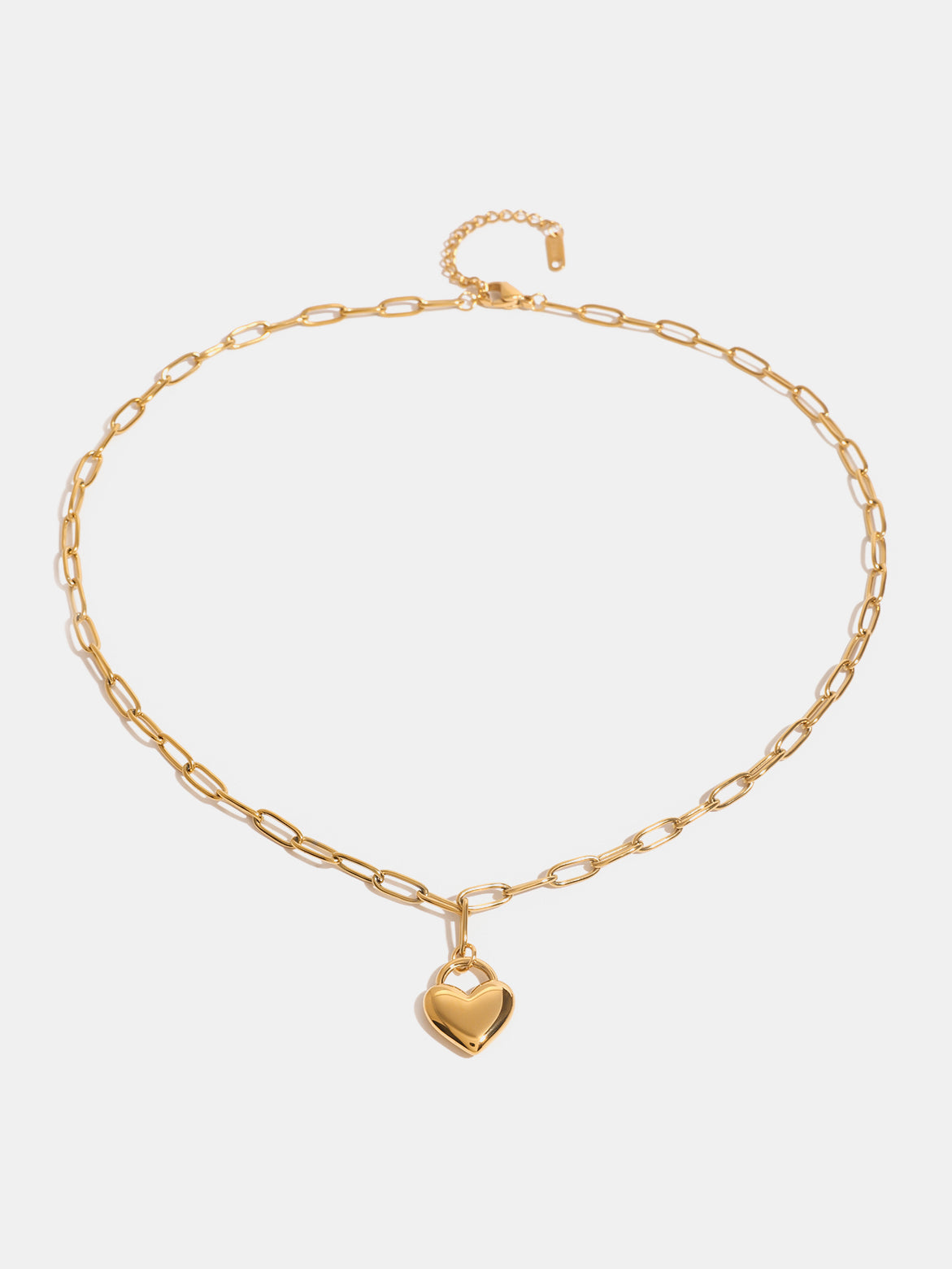 18K Gold-Plated Heart Pendant Necklace