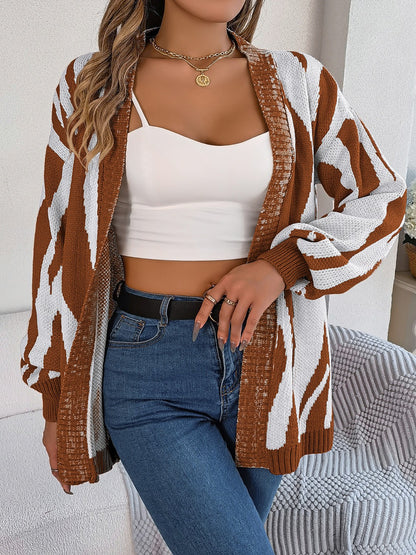 Print Long Sleeve Cardigan