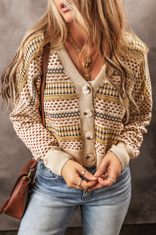 Button Up Long Sleeve Sweater