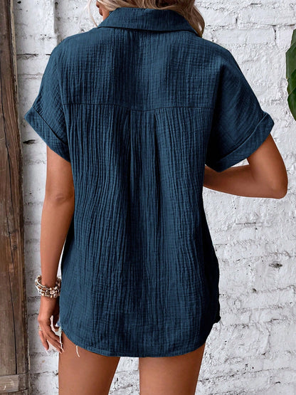 Textured Short Sleeve Shirt