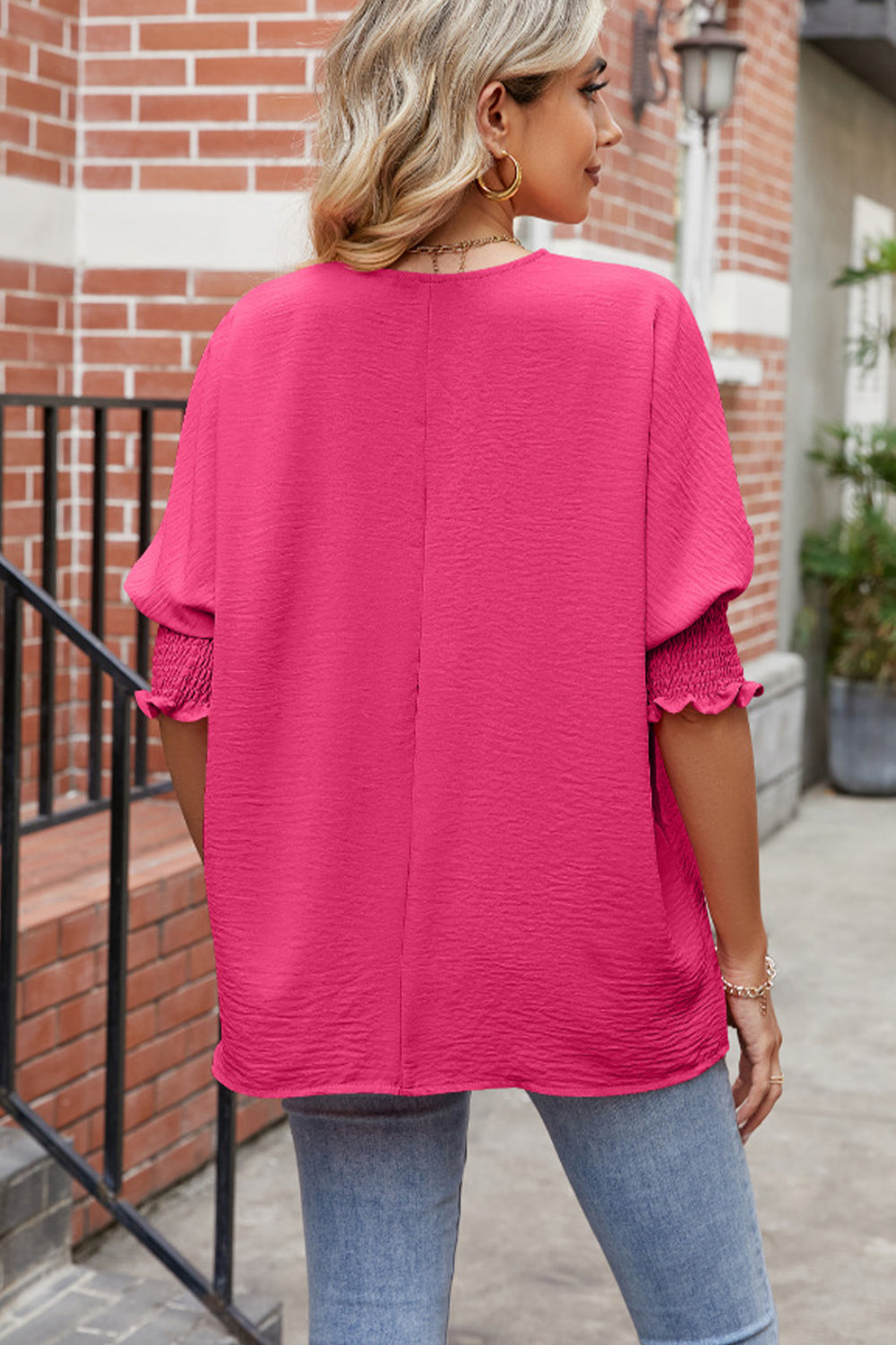 Lantern Sleeve Blouse