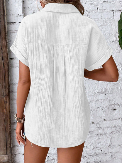 Textured Short Sleeve Shirt