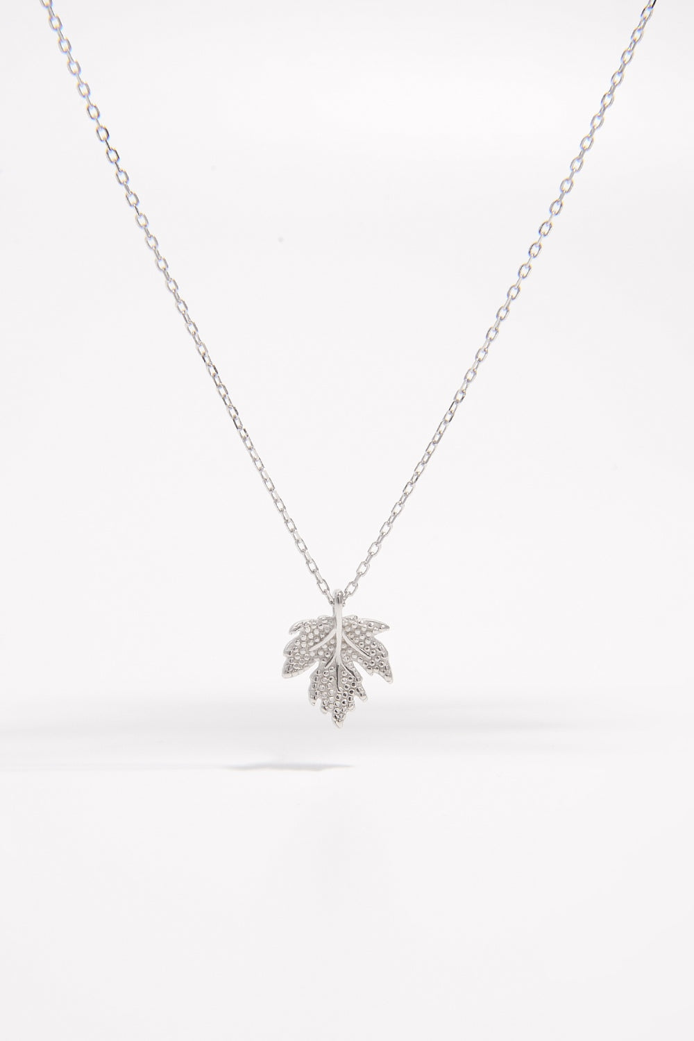 Sterling Silver Maple Leaf Necklace