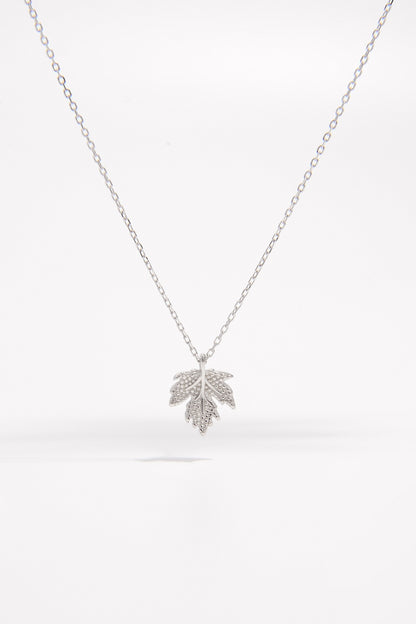 Sterling Silver Maple Leaf Necklace