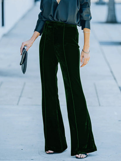 High Waist Flare Pants - Elegant Aura Boutique