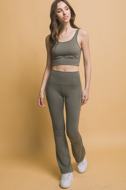 High Waist Active Leggings with Side Pockets