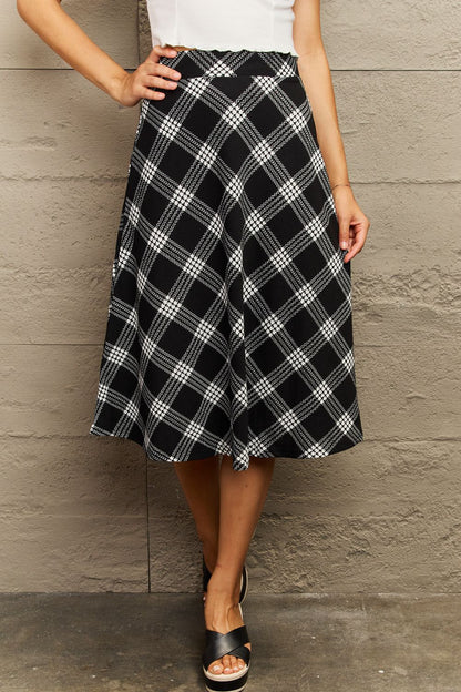 Wide Waistband Skirt