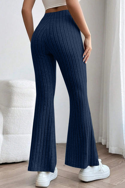 Bae Full Size Ribbed High Waist Pants - Elegant Aura Boutique