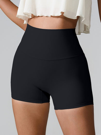 High Waist Active Shorts With Pockets