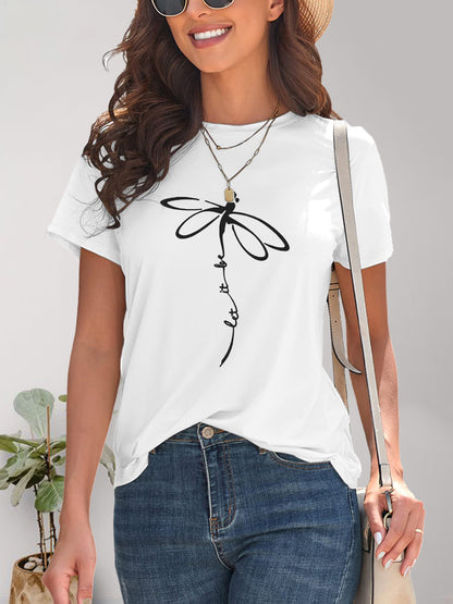 Dragonfly Graphic Short Sleeve T-Shirt