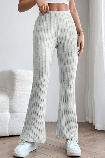 Bae Full Size Ribbed High Waist Pants - Elegant Aura Boutique