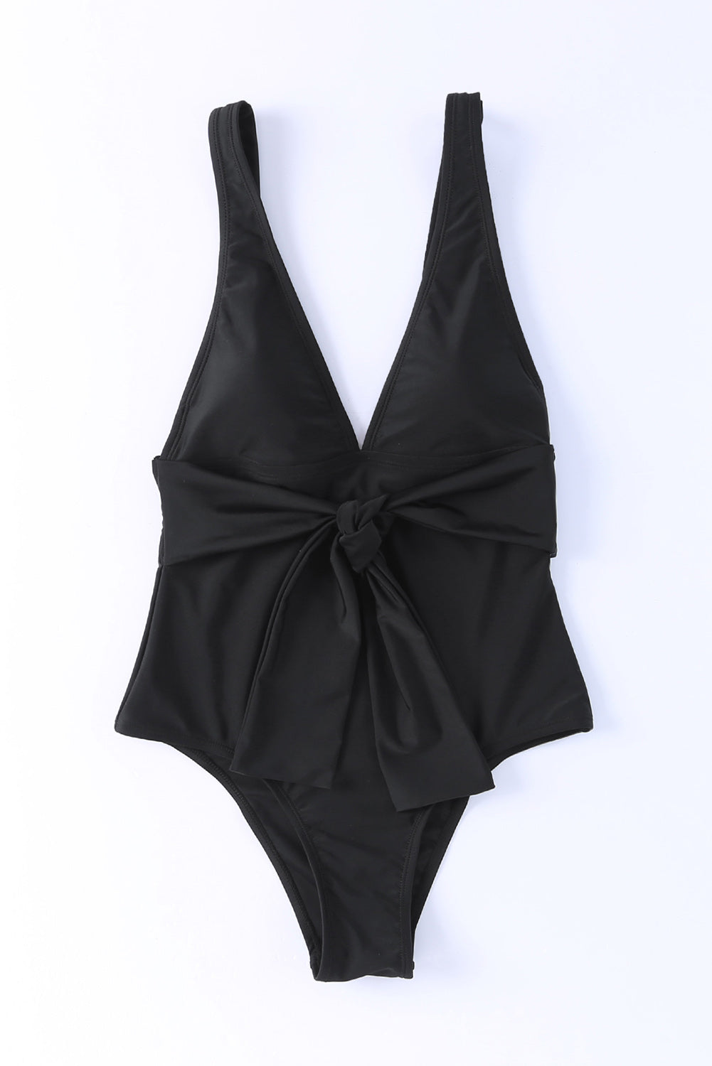 Plunge Wide Strap One-Piece Swimwear - Elegant Aura Boutique