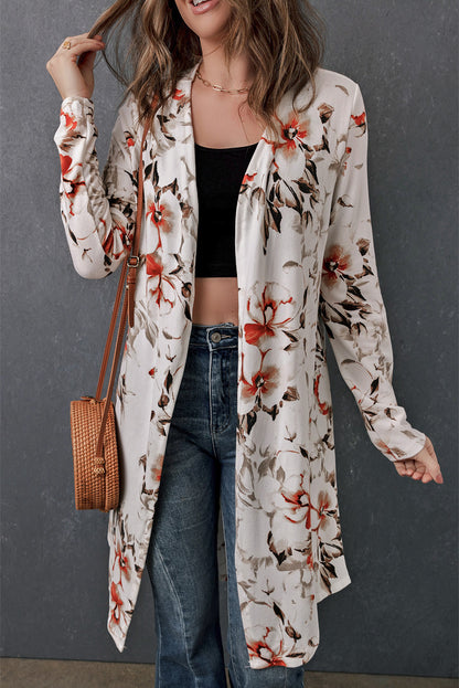 Printed Longline Cardigan