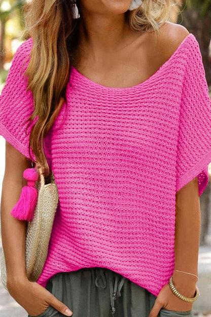 Short Sleeve Knit Top