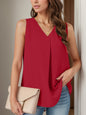 Ruched V-Neck Tank