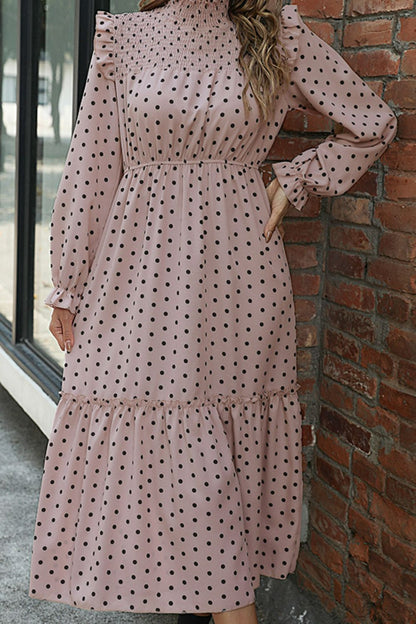 Polka Dot Smocked Dress