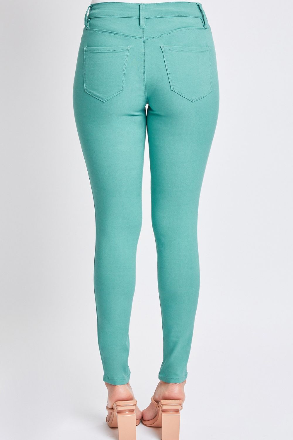 Full Size Hyperstretch Mid-Rise Skinny Pants - Elegant Aura Boutique