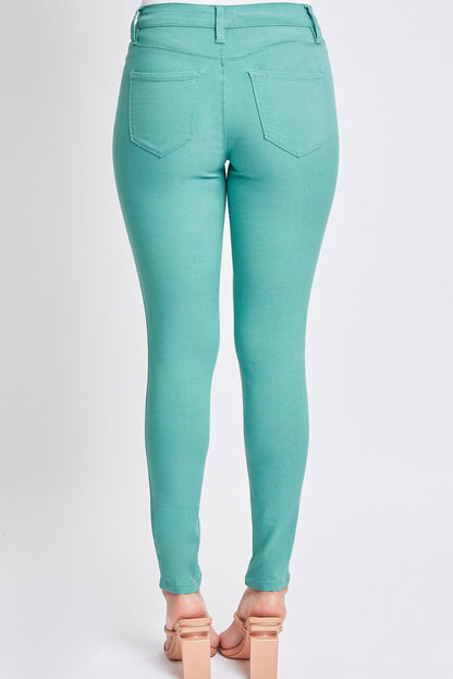 Full Size Hyperstretch Mid-Rise Skinny Pants - Elegant Aura Boutique