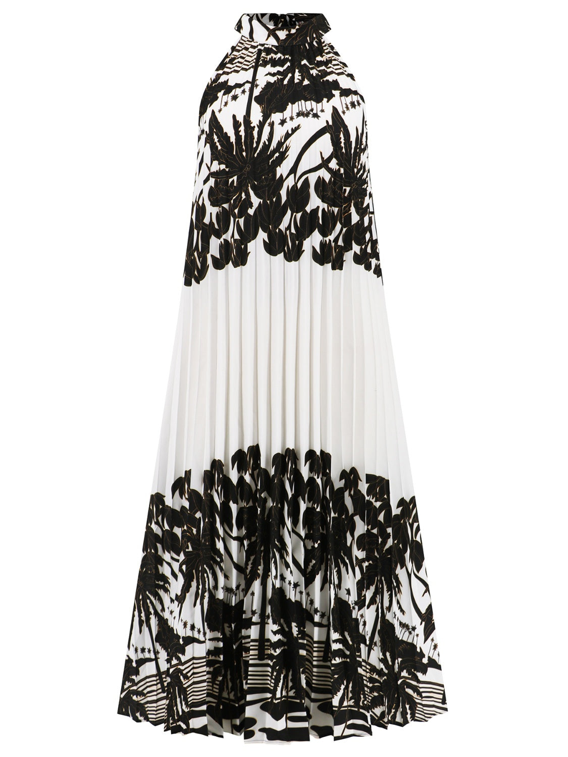 Tied Printed Sleeveless Midi Dress - Elegant Aura Boutique