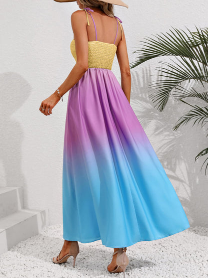 Color Block Maxi Dress