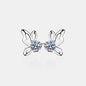 1 Carat Moissanite Butterfly Shape Earrings