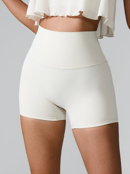 High Waist Active Shorts With Pockets