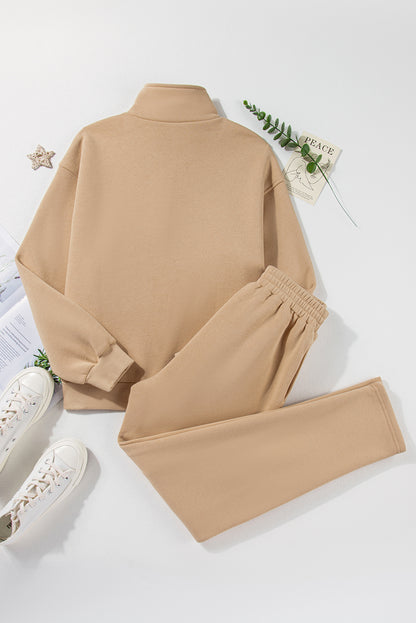 Turtleneck Top and Pants Active Set