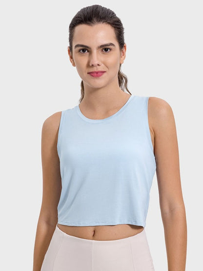 Drawstring Cutout Active Tank