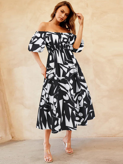 Floral Breeze Off-Shoulder Dress