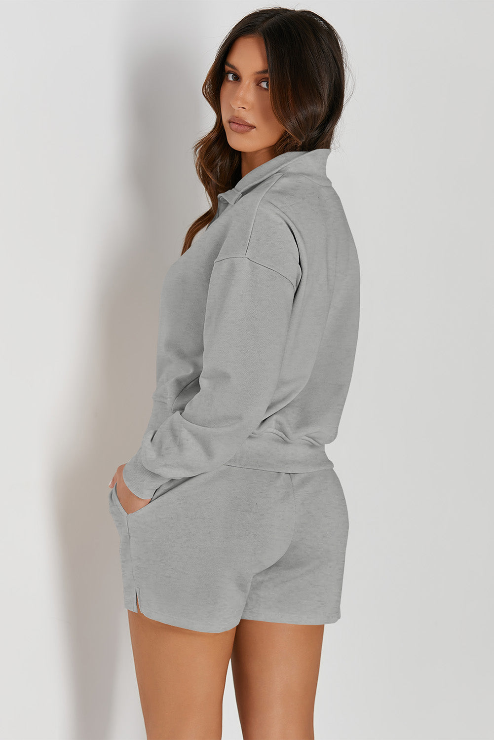 Sweatshirt and Shorts Active Set