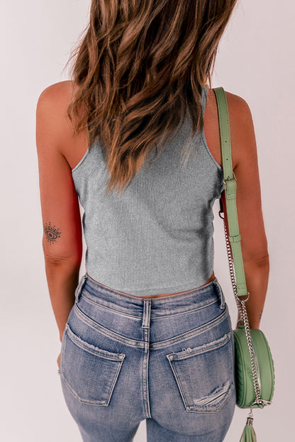 Casual Round Neck Tank Top