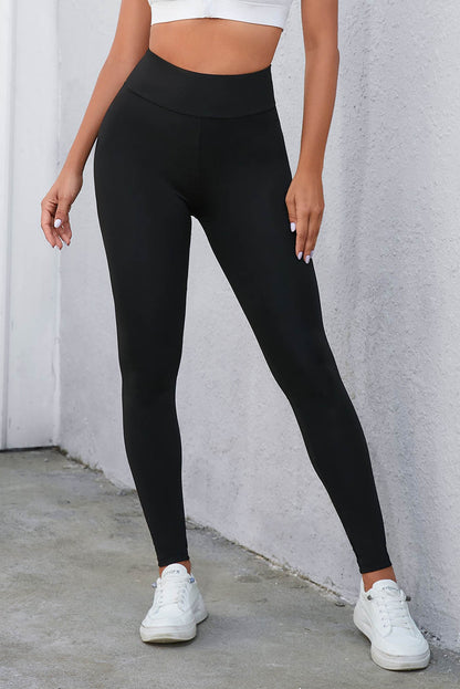 Crisscross Wide Waistband Leggings