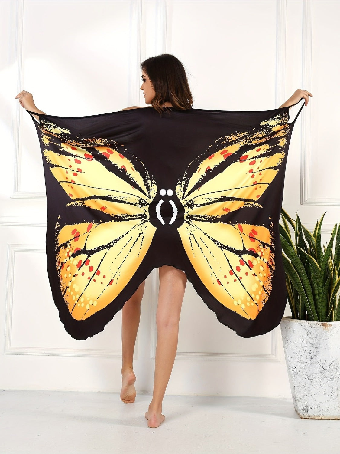 Printed Butterfly Cover Up