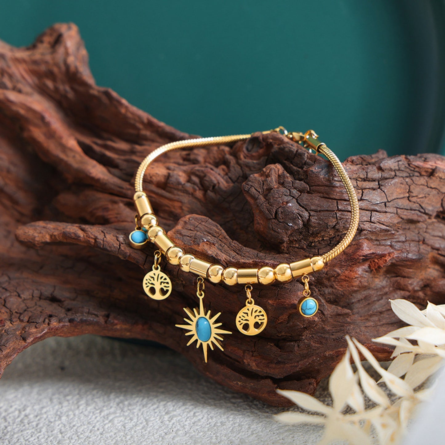 Gold-Plated Charm Bracelet