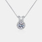 1 Carat Moissanite Rabbit Ears Shape Necklace