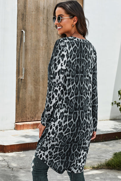 Printed Longline Cardigan