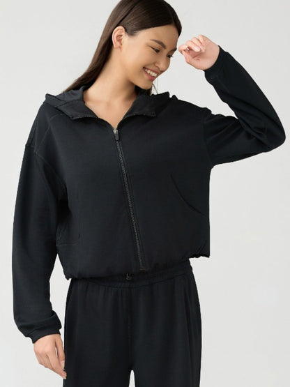 Dropped Shoulder Active Hoodie