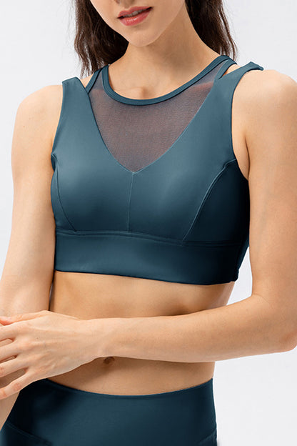 Cutout Wide Strap Active Top