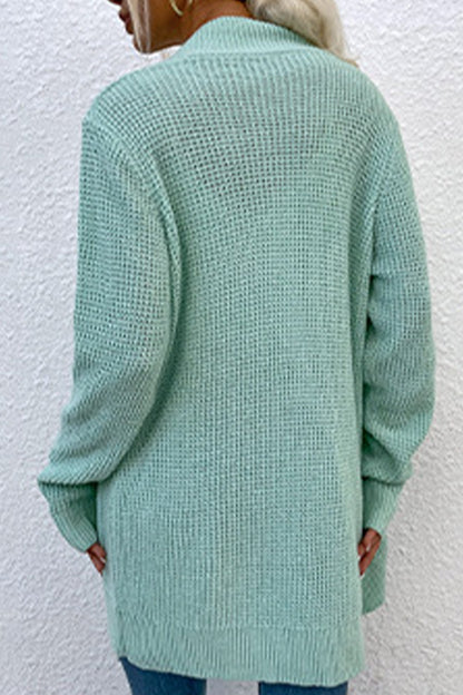 Rib-Knit Cardigan with Pockets