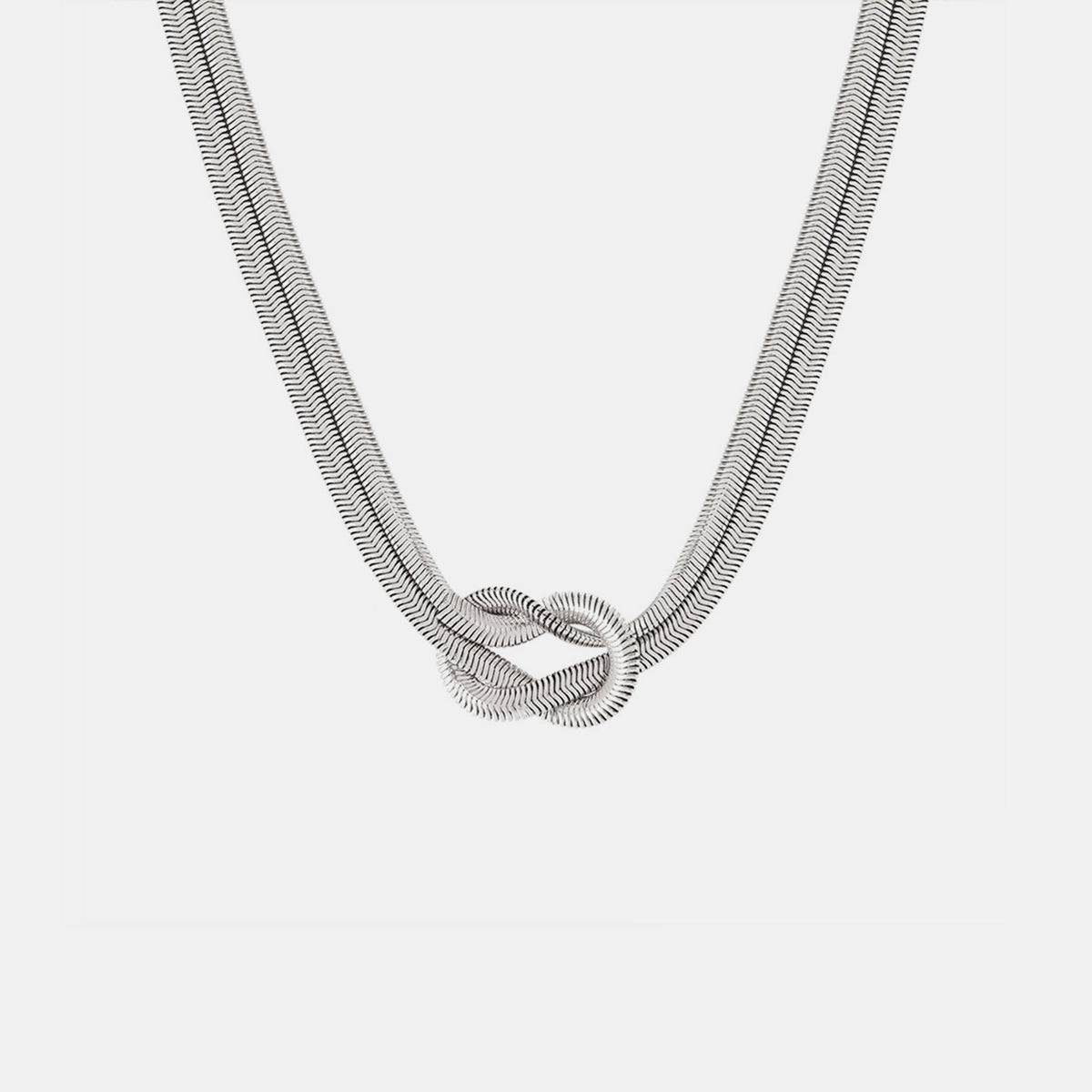 Titanium Steel Knot Necklace - Elegant Aura Boutique