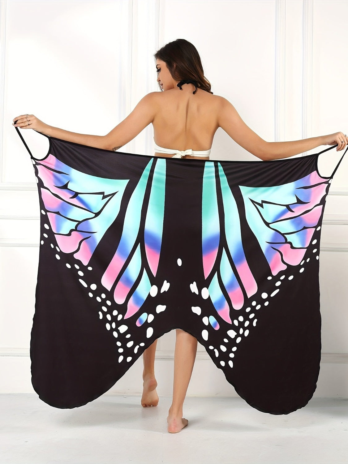 Printed Butterfly Cover Up