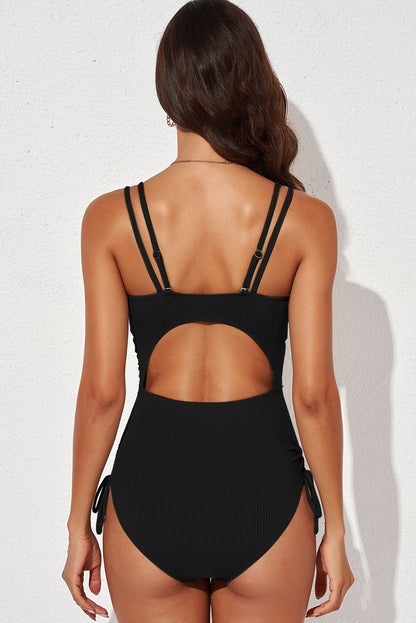 Cutout Plunge One-Piece Swimsuit