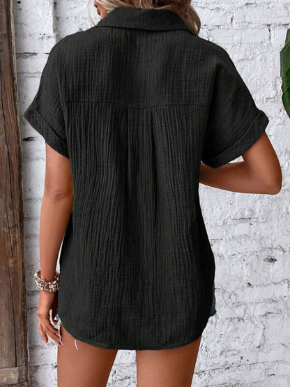 Textured Short Sleeve Shirt